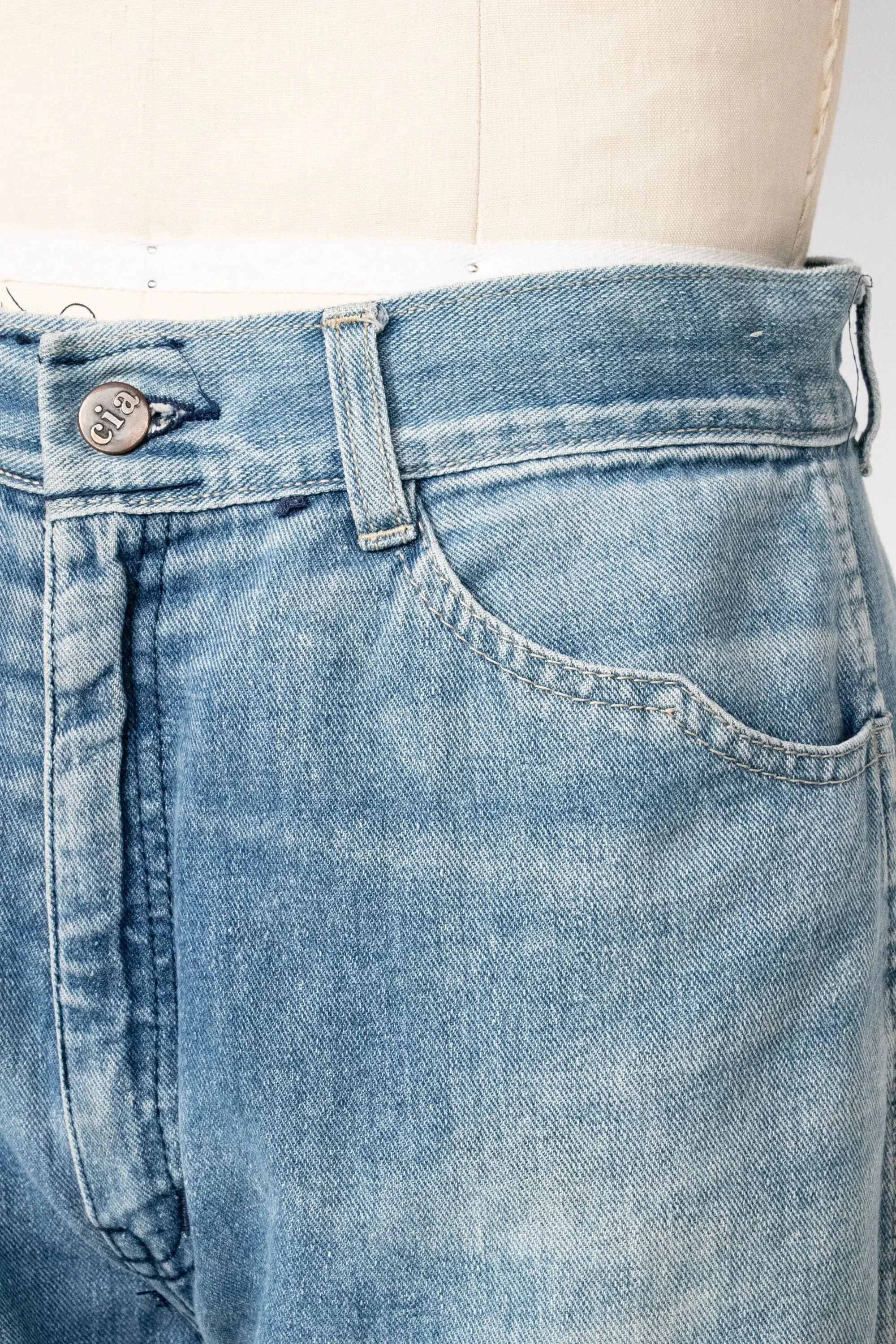 1970s Jeans Cotton Denim 29" x 27"