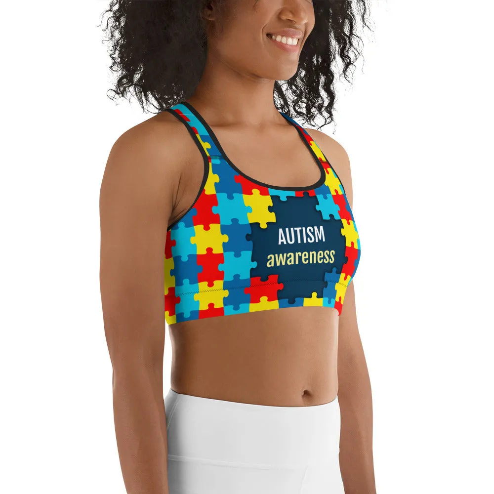 Autism Awareness Sports Bra