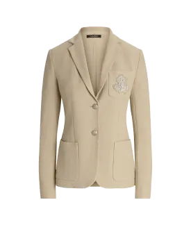 Bullion Jacquard Blazer - Beige