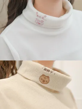 Bunny And Bear Turtlenecks Autumn Winter Base Layer Innerwear