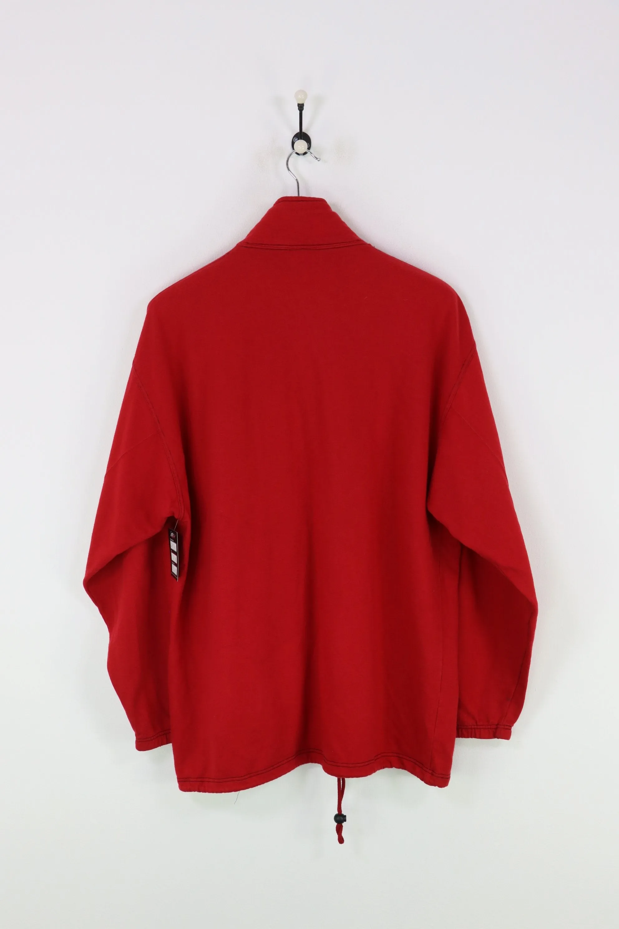 Champion 1/4 Zip Sweatshirt Red Large