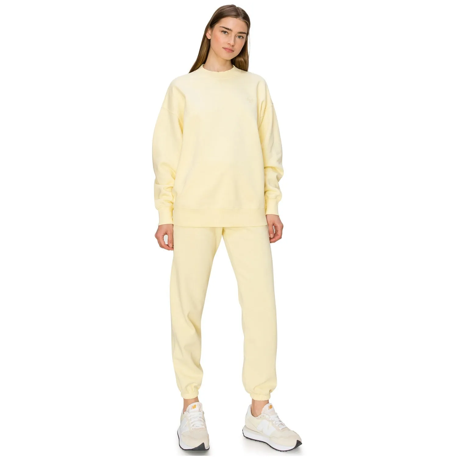 Cloud Fleece Crewneck Sweatshirt - Lemongrass Yellow