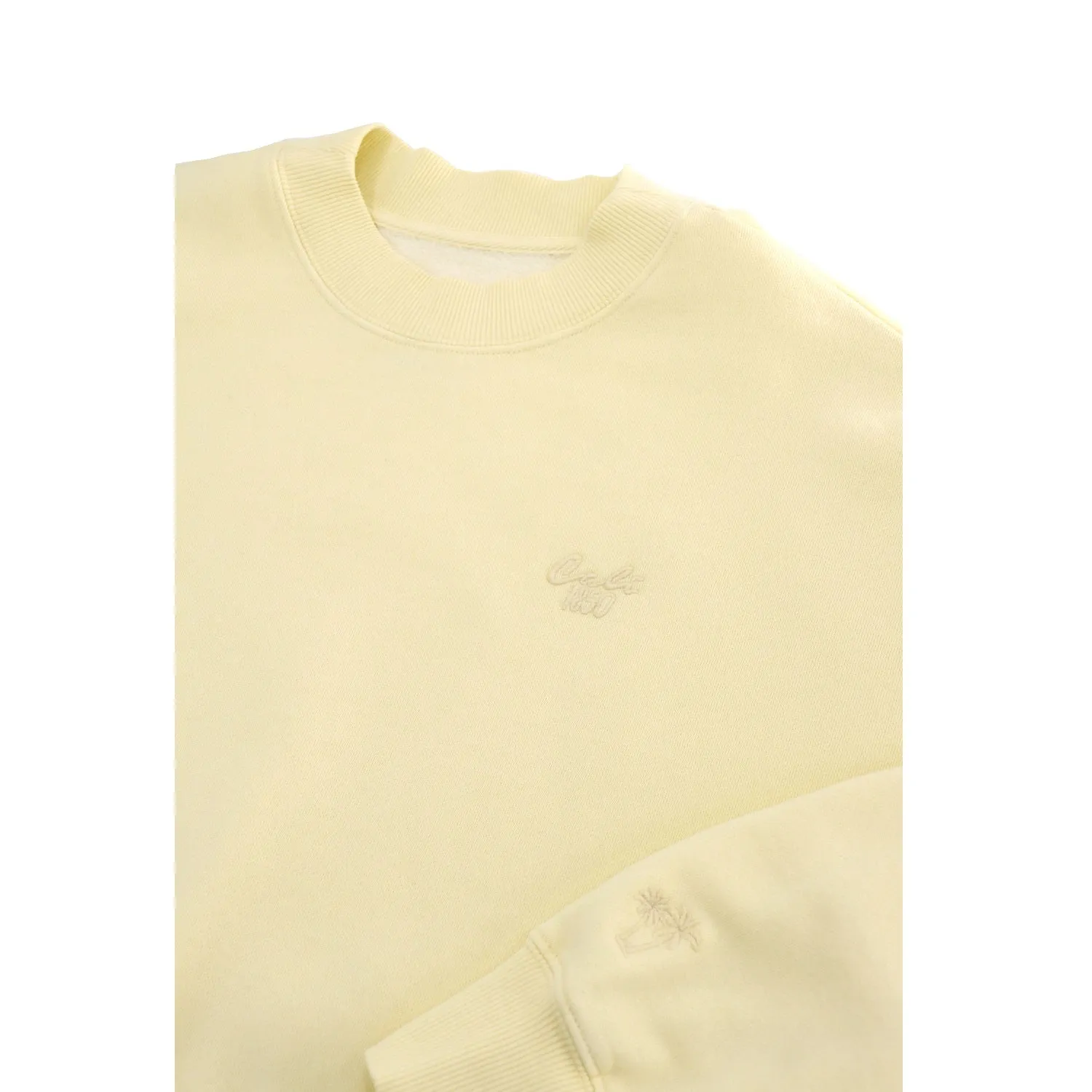 Cloud Fleece Crewneck Sweatshirt - Lemongrass Yellow