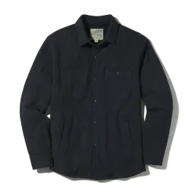 Dunlop Waffle Lined Shirt Jacket - Blue Graphite