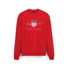 GA - Men 'Red' Tonal Archive Shield Crew Neck Sweatshirt GA358