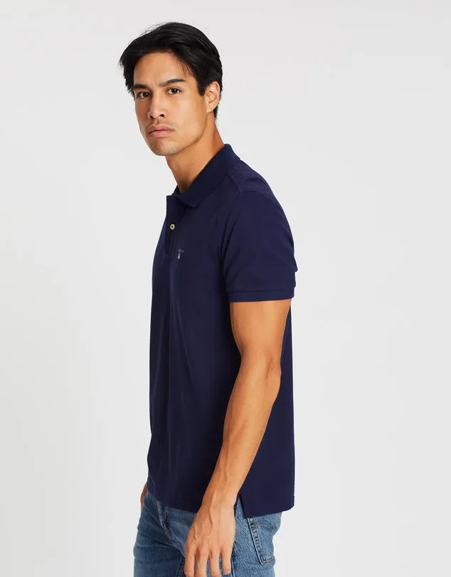 Gant Original Blue Pique SS Rugger Polo