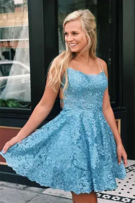 Lace HOCO Dress ,Homecoming Dress, Short Prom Dress ,Winter Formal Dress, Pageant Dance Dresses, Back To School Party Gown, PC0995