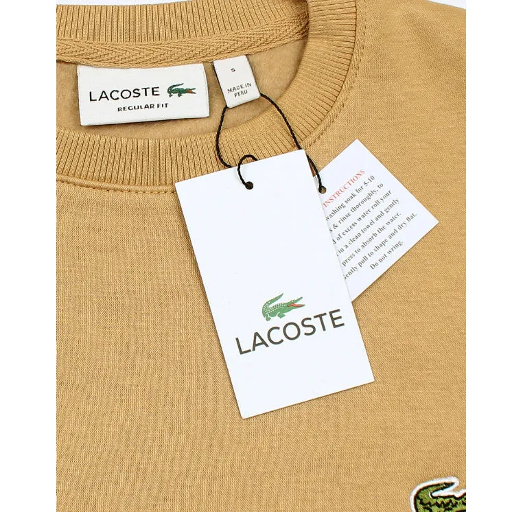 LC - Men 'Beige' Embroidery Logo Fleece Sweatshirt LC359