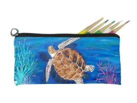 Loggerhead Sea Turtle Kitten Pencil Bag- The Pilgrim