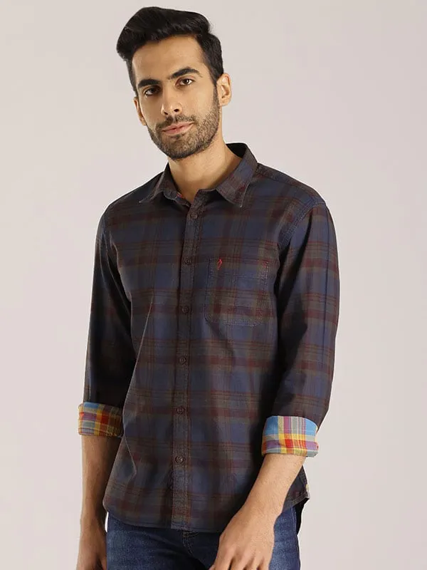 Men Checked Full Sleeve Cotton Shirt