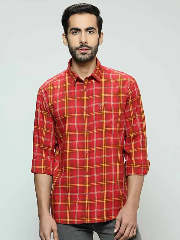 Men Checked Full Sleeve Cotton Shirt