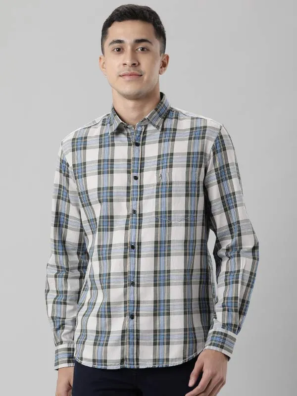 Men Checked Full Sleeve Cotton Shirt