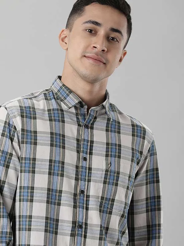 Men Checked Full Sleeve Cotton Shirt