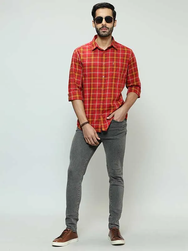 Men Checked Full Sleeve Cotton Shirt