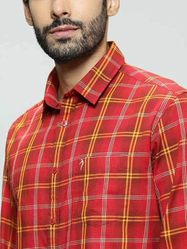 Men Checked Full Sleeve Cotton Shirt