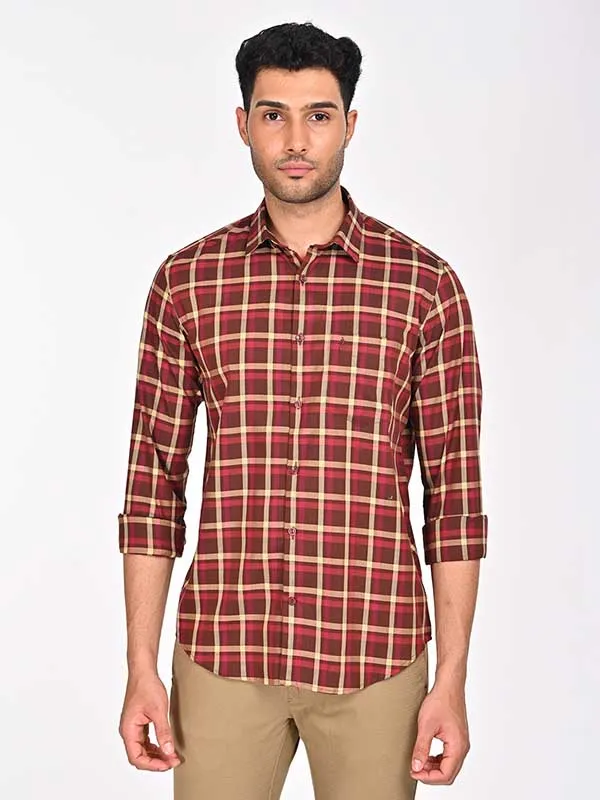 Men Checked Full Sleeve Cotton Shirt