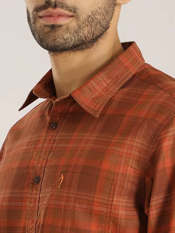 Men Checked Full Sleeve Cotton Shirt