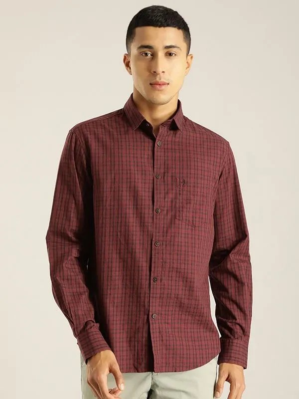 Men Checked Full Sleeve Cotton Shirt