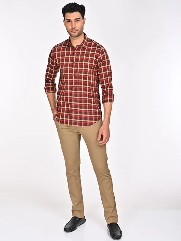 Men Checked Full Sleeve Cotton Shirt