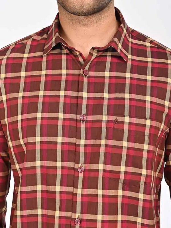 Men Checked Full Sleeve Cotton Shirt