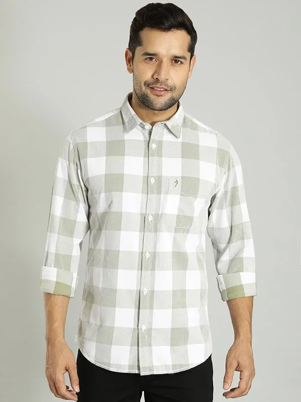 Men Checked Full Sleeve Cotton Shirt