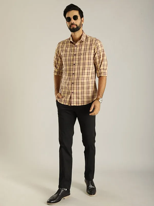 Men Checked Full Sleeve Cotton Shirt