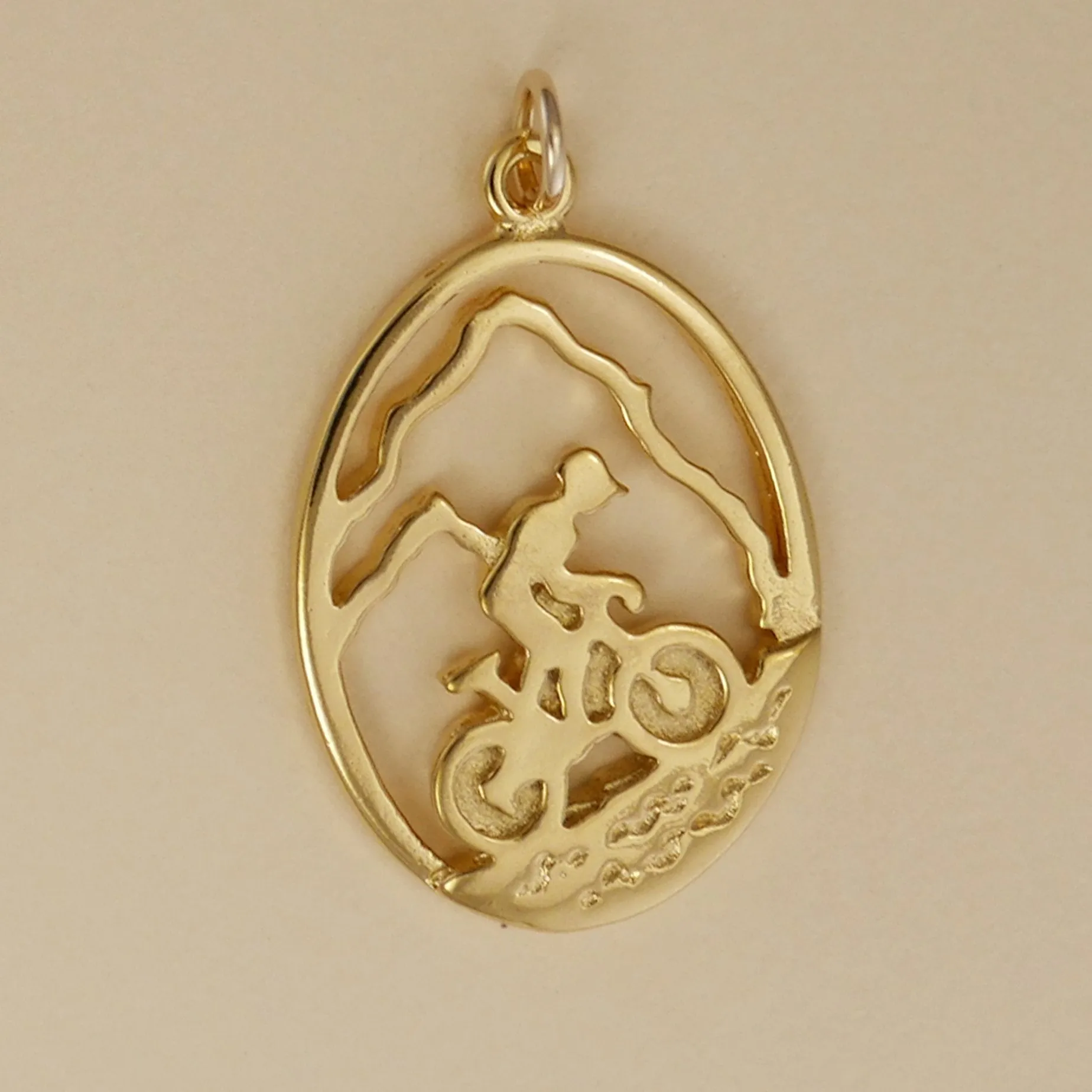 Mountain Biker Charm