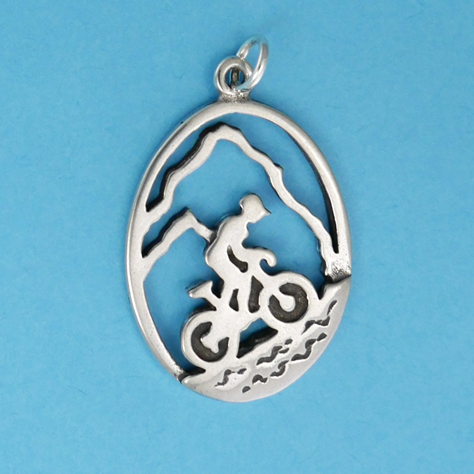 Mountain Biker Charm