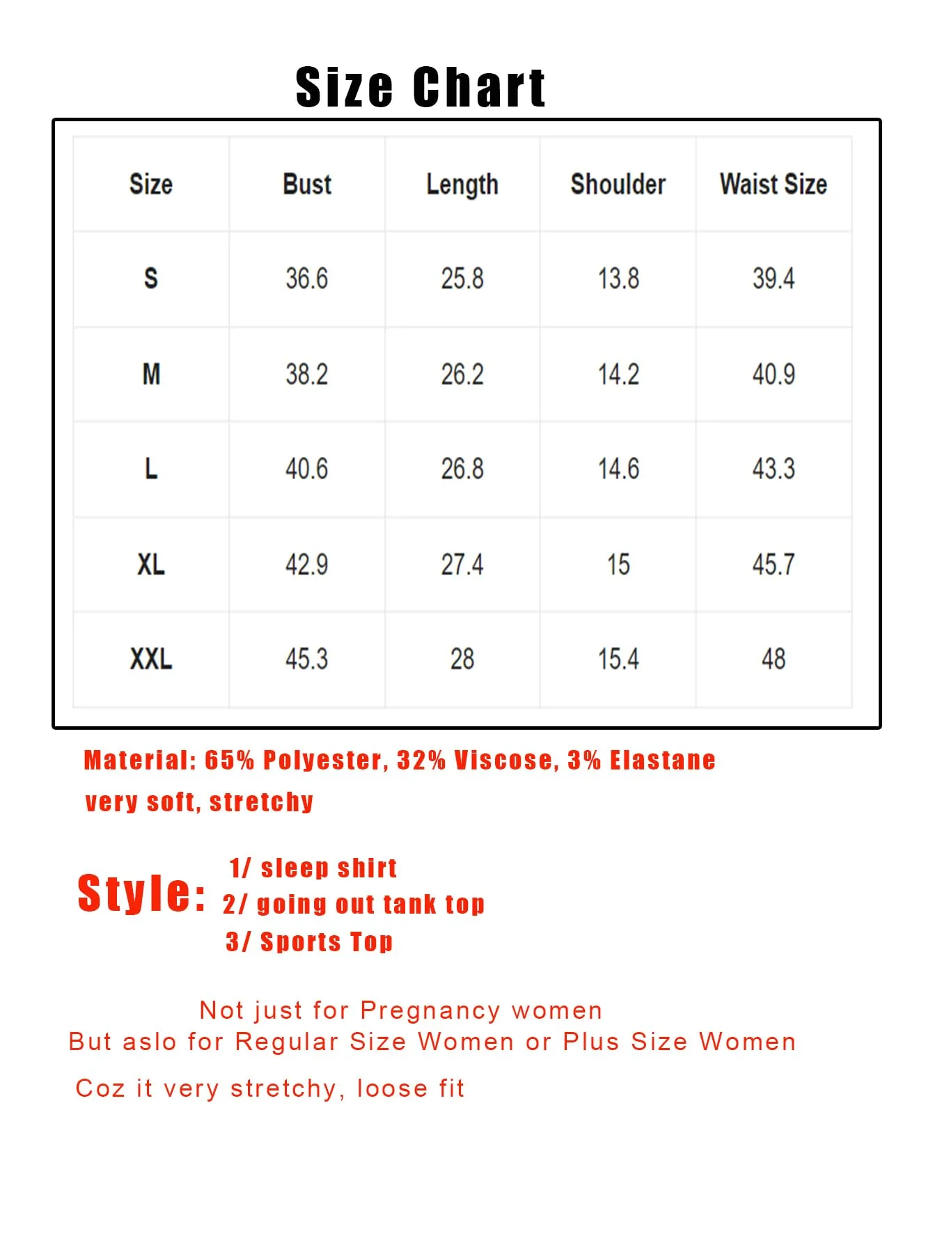 OYOANGLE Women's Maternity 2 Pack Piece Casual Sleeveless Sleep Shirts Split Hem T-Shirt Pregnancy Tank Top Green Black Large