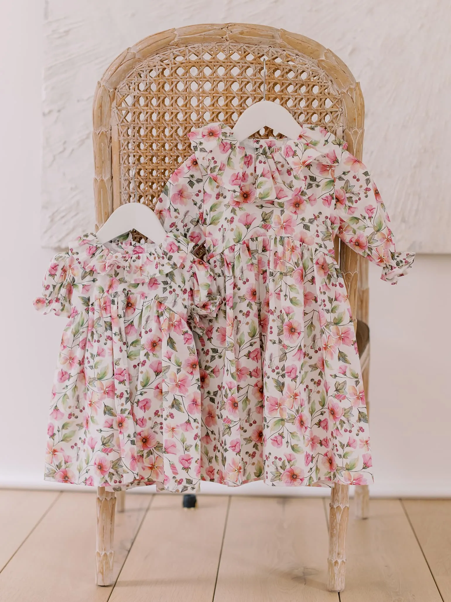 Pink Floral Martina Girl Fit And Flare Dress