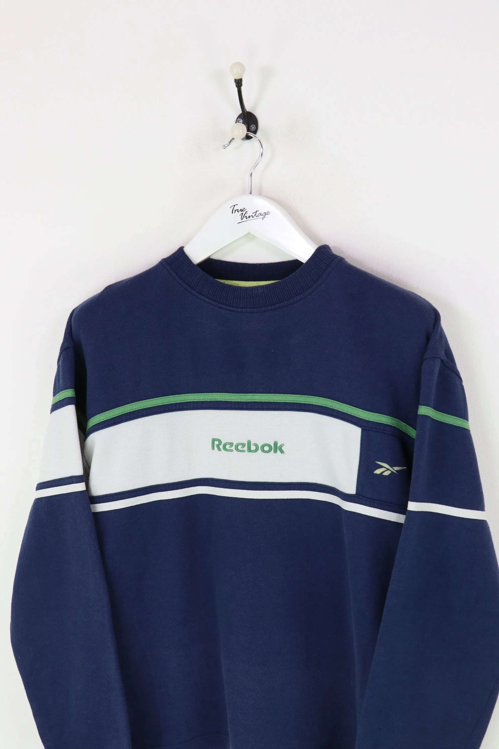 Reebok Sweatshirt Navy/White Medium