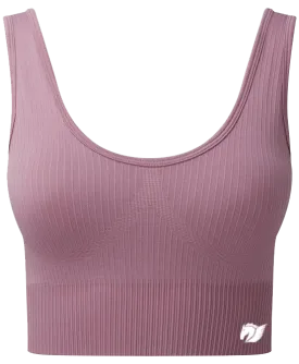 Ribbed Seamless Multi-Sport Bra - Mauve