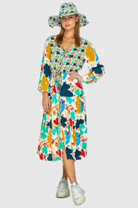 THE PARACHUTE DRESS IN BLUME MIX