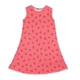 Watermelon Bamboo Girls' Sleeveless Dress