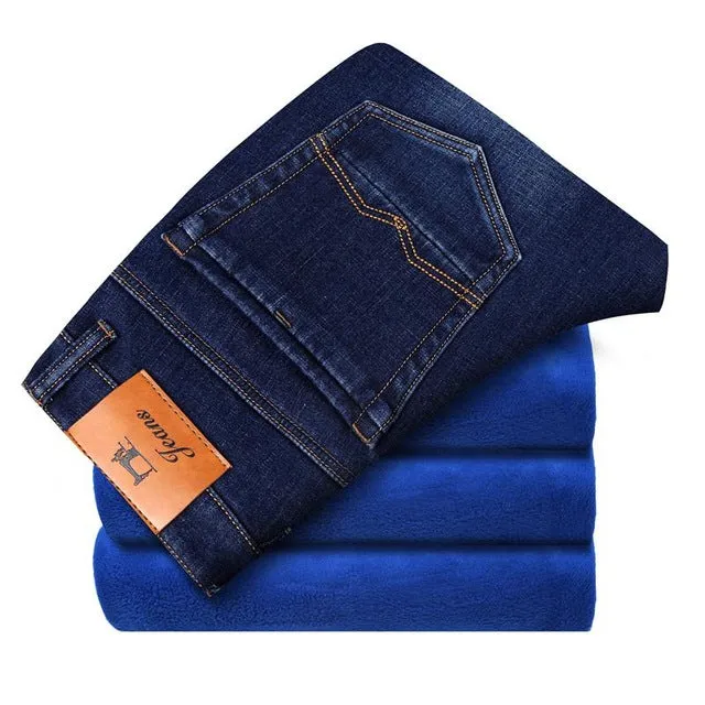 Winter Blue Fleece Jeans