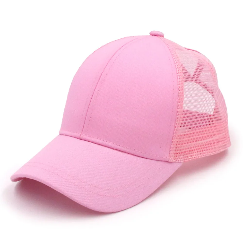 Wish Amazon&#039;s New European And American Women&#039;s Ponytail Cap Spot Summer Breathable Mesh Cap Back Opening Baseball Cap Can Be Customized