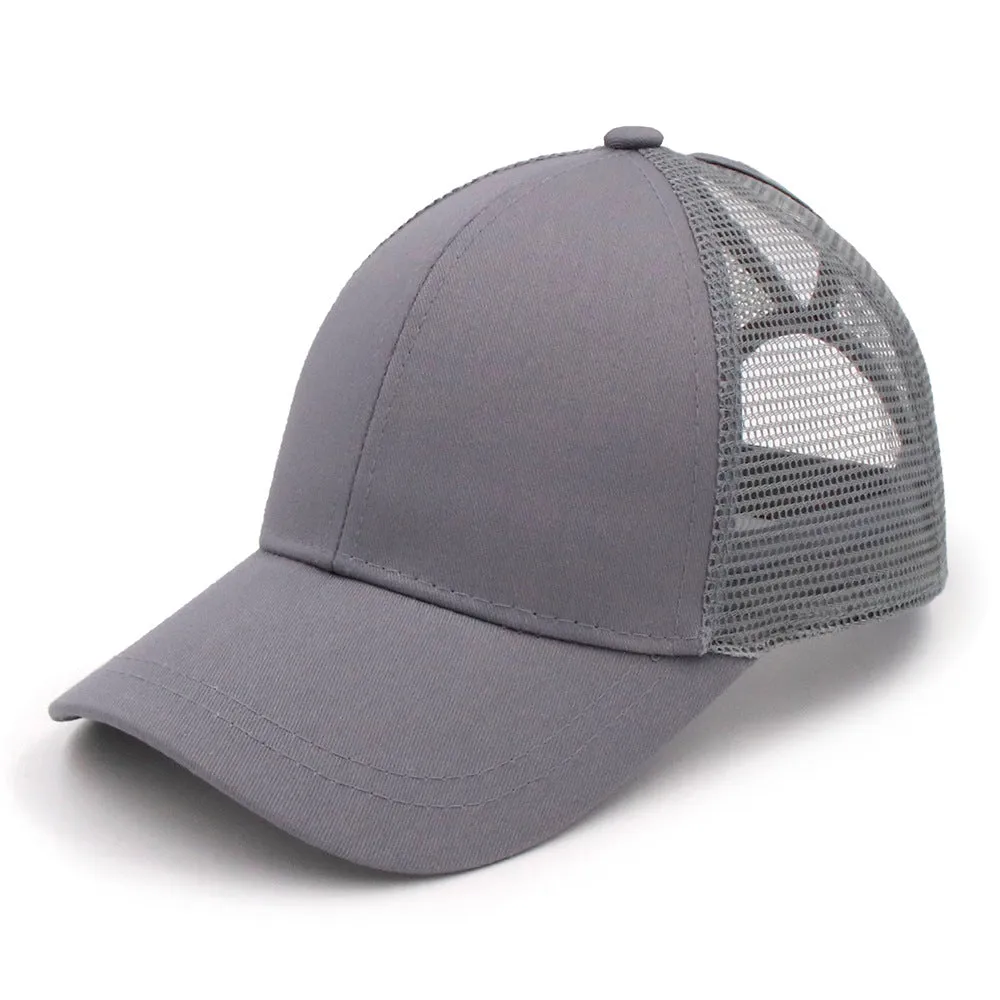 Wish Amazon&#039;s New European And American Women&#039;s Ponytail Cap Spot Summer Breathable Mesh Cap Back Opening Baseball Cap Can Be Customized